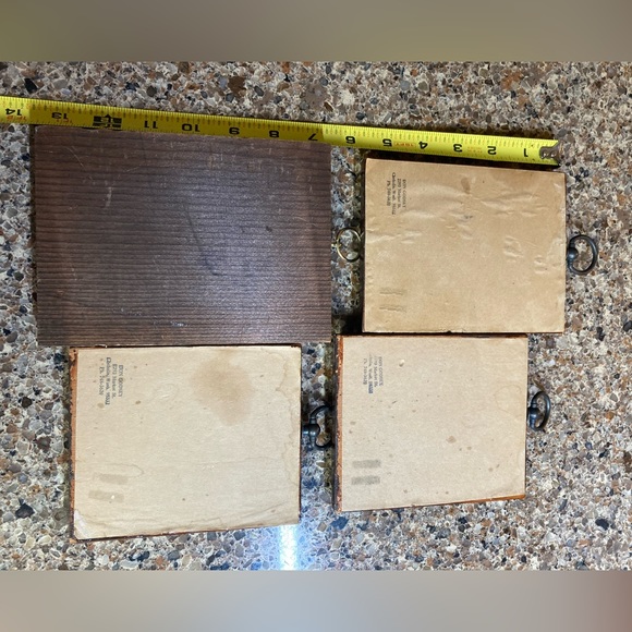 vintage wood plaque art school children by artist don godsey used as shown - Picture 2 of 2